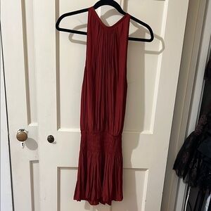 RAMY BROOK Elegant Red Sleeveless Dress